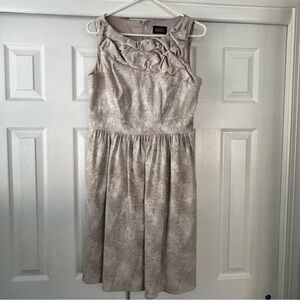 Adrianna Papell Textured Cream Dress